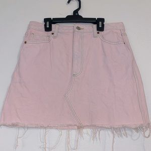 Abercrombie & Fitch Light Pink Denim Skirt